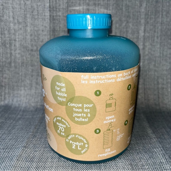 Fubbles 3 Bamboo Bubble Wands & Concentrated Bubble Solution Expandable Bottle - Picture 3 of 13